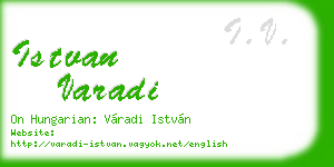 istvan varadi business card