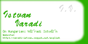 istvan varadi business card